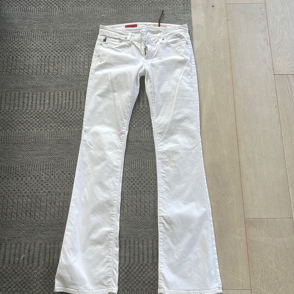 AG white jeans in size 27